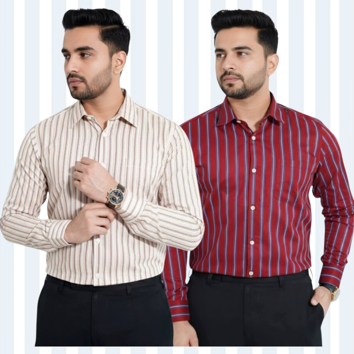 Stripe Full Sleeve Shirt