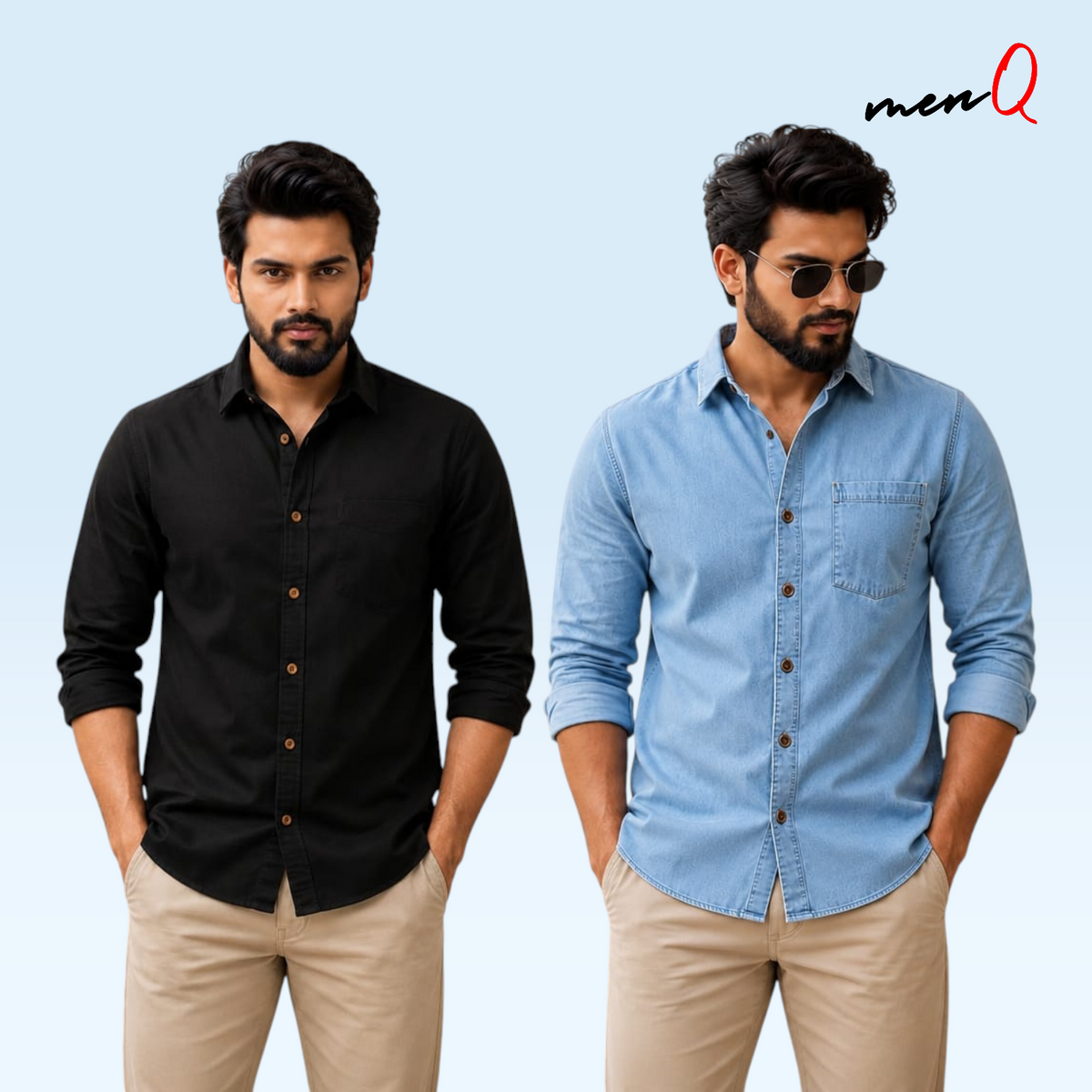 Summer-Wash Denim Shirt