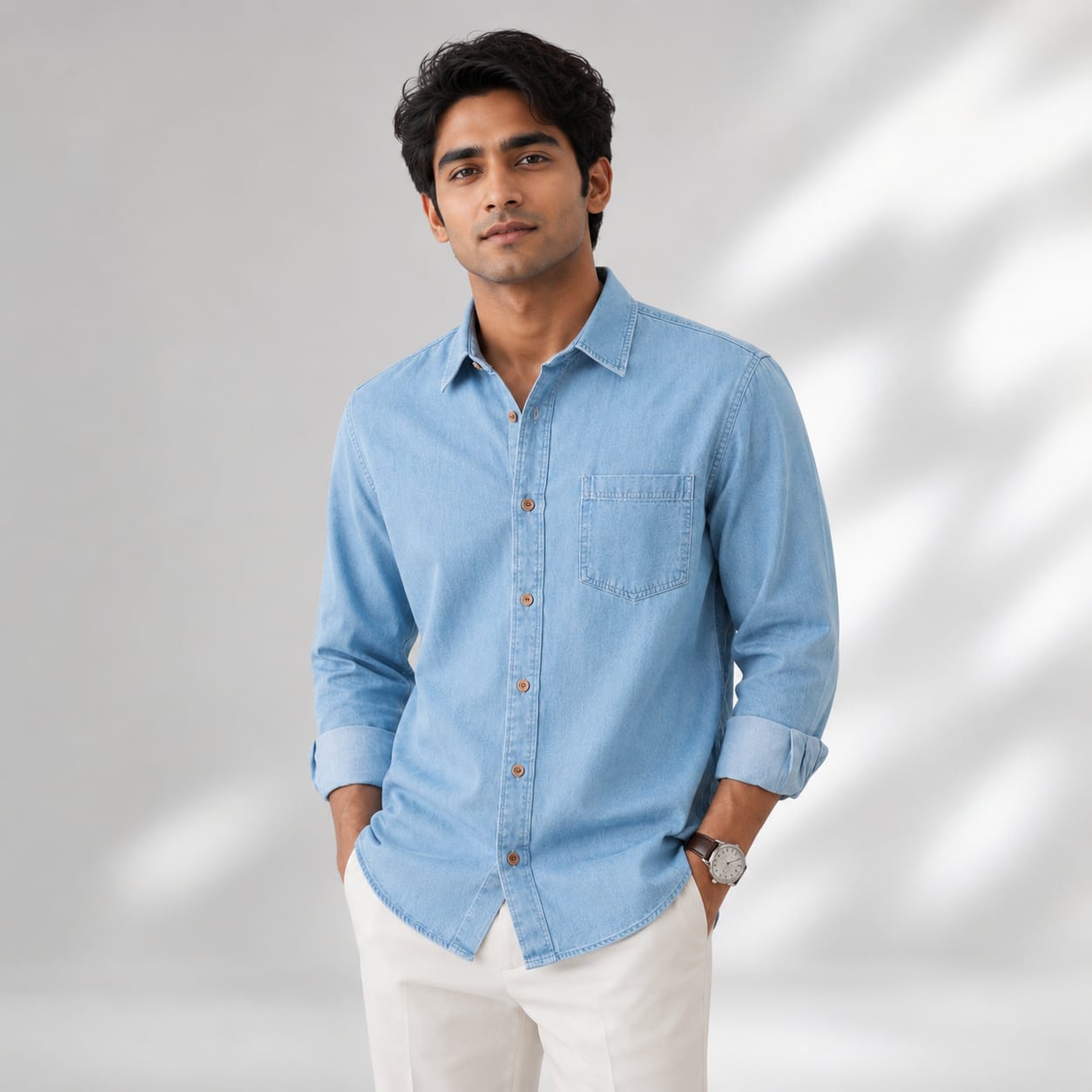 Soft Denim Summer Shirt