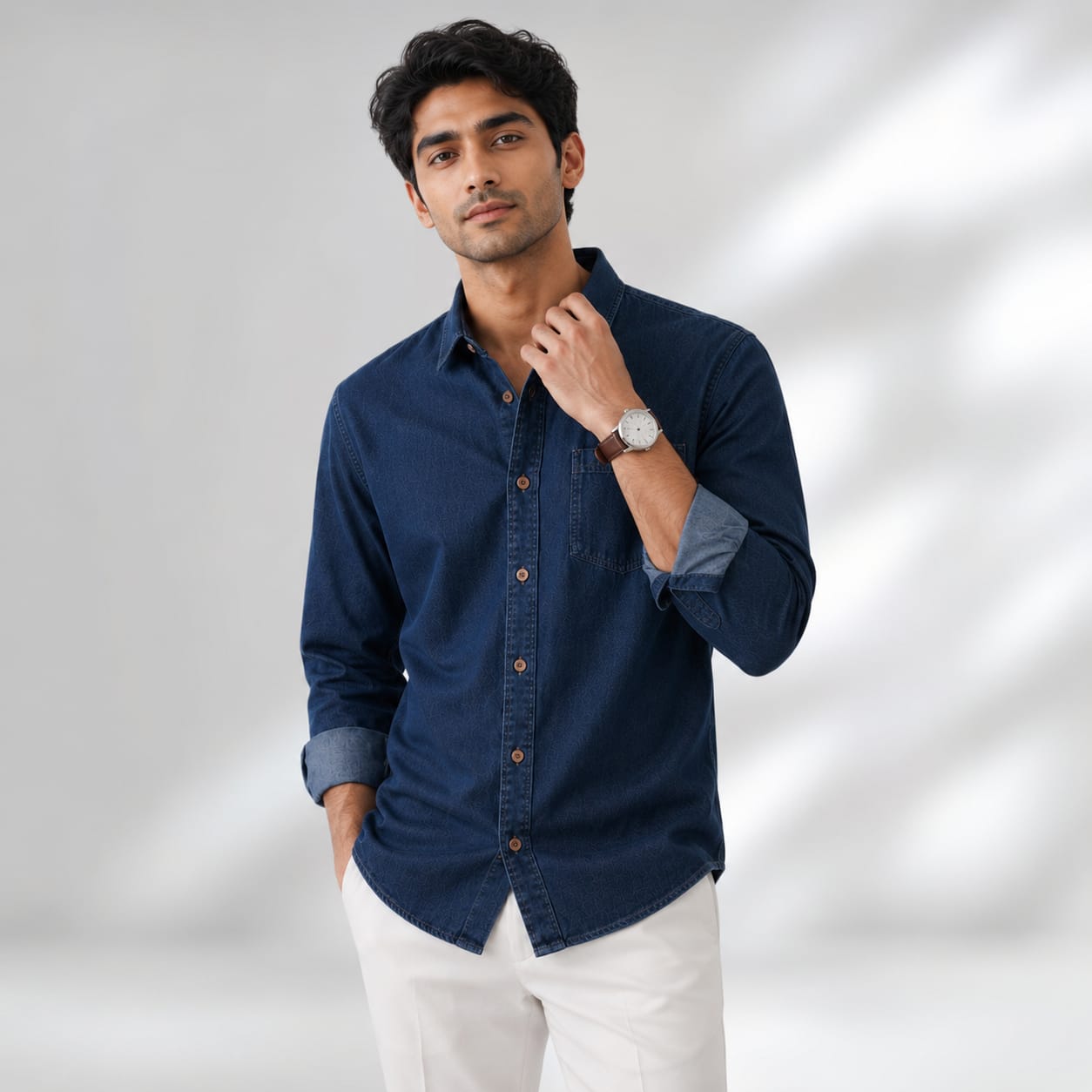 Soft Denim Summer Shirt