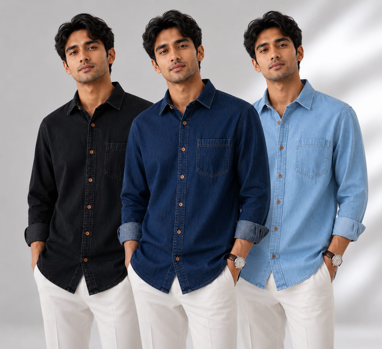 Soft Denim Summer Shirt