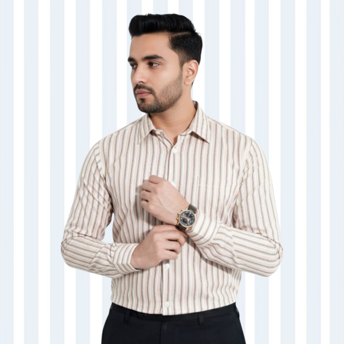 Stripe Full Sleeve Shirt