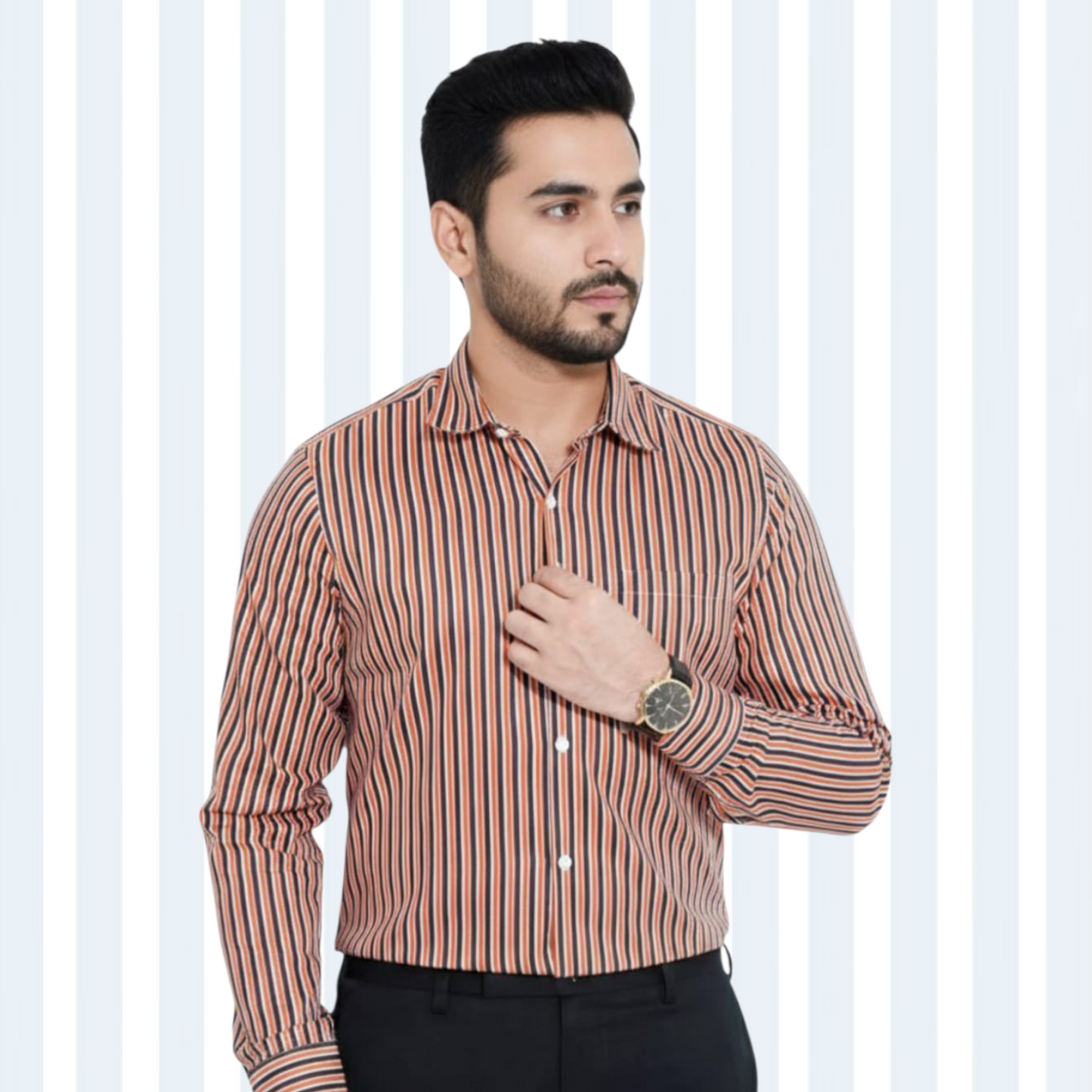 Stripe Full Sleeve Shirt