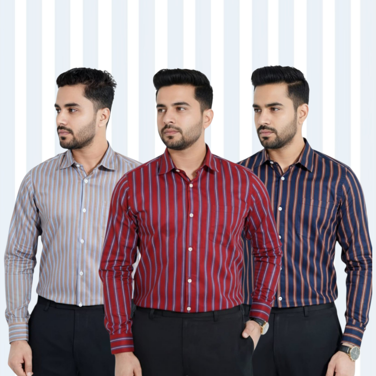 Stripe Full Sleeve Shirt