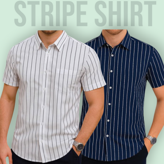 Stripe Half Sleeve Shirt