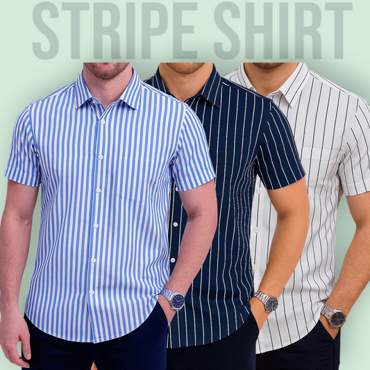 Stripe Half Sleeve Shirt