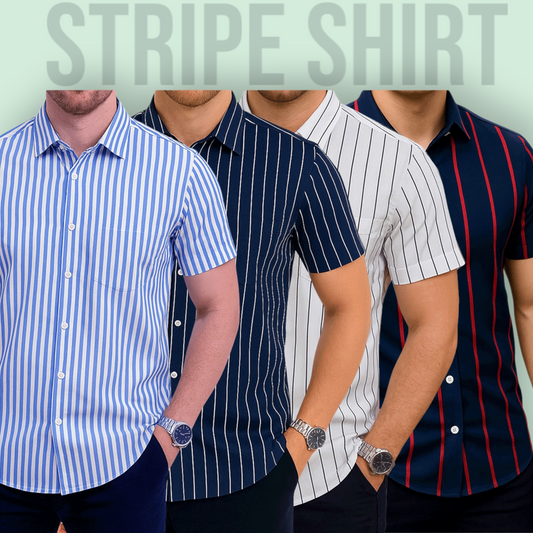 Stripe Half Sleeve Shirt