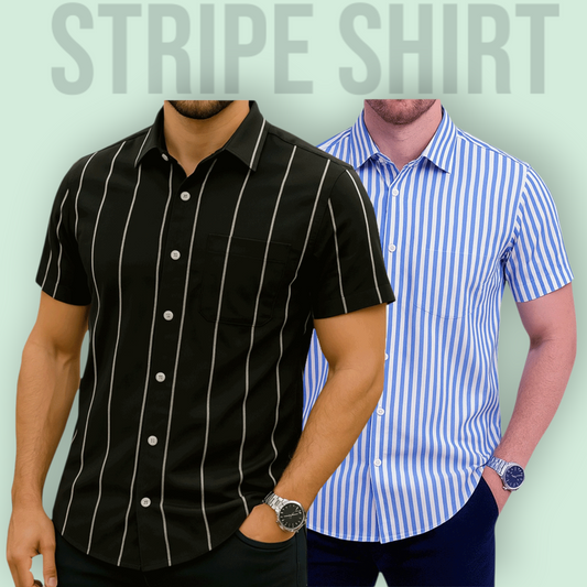 Stripe Half Sleeve Shirt