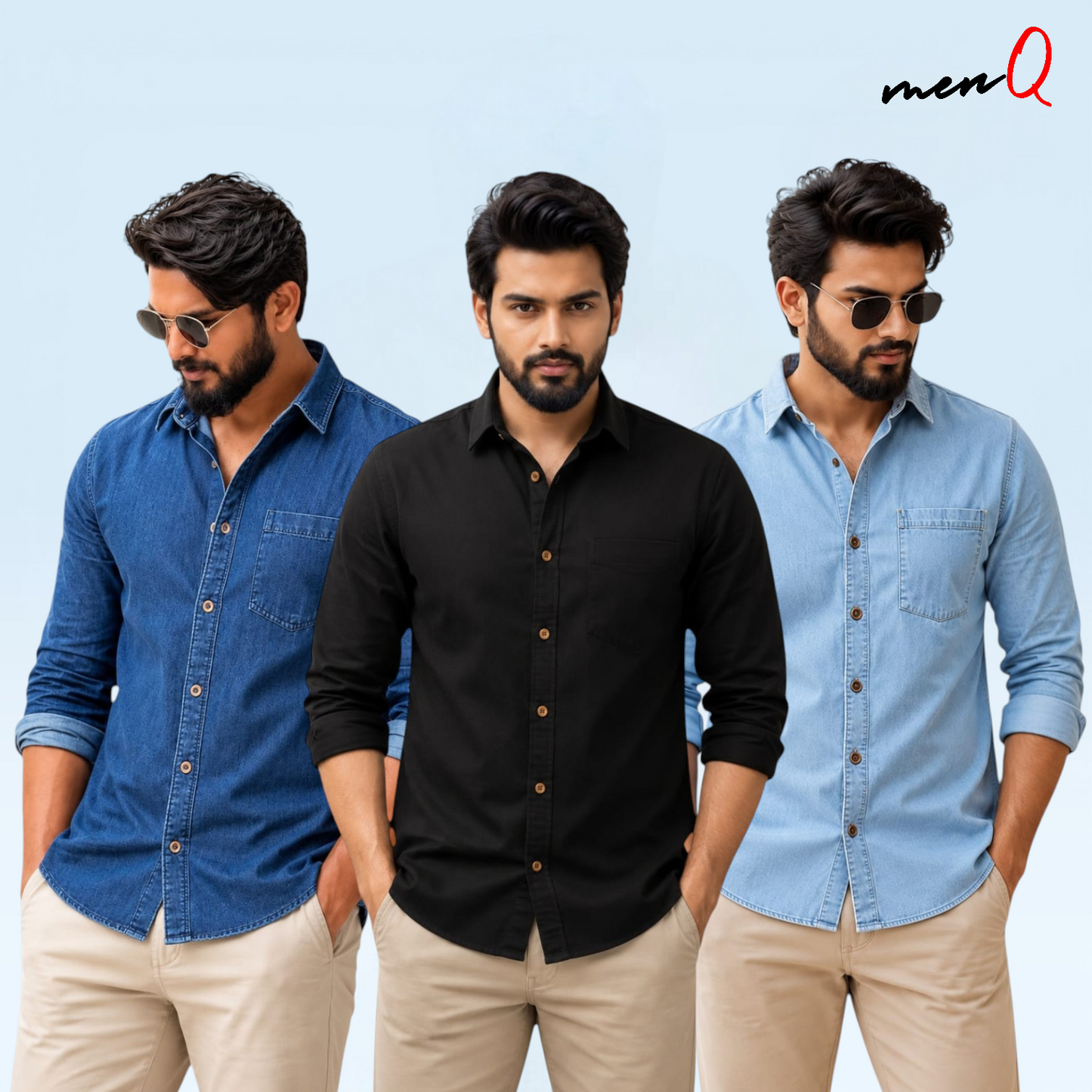 Summer-Wash Denim Shirt