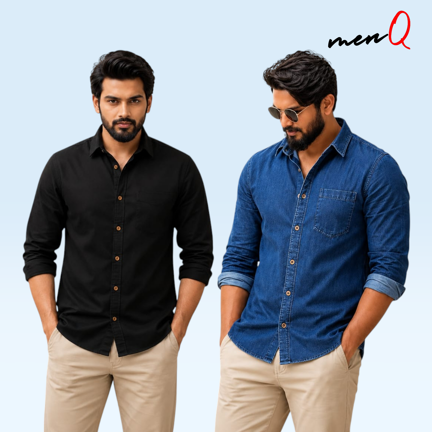 Summer-Wash Denim Shirt