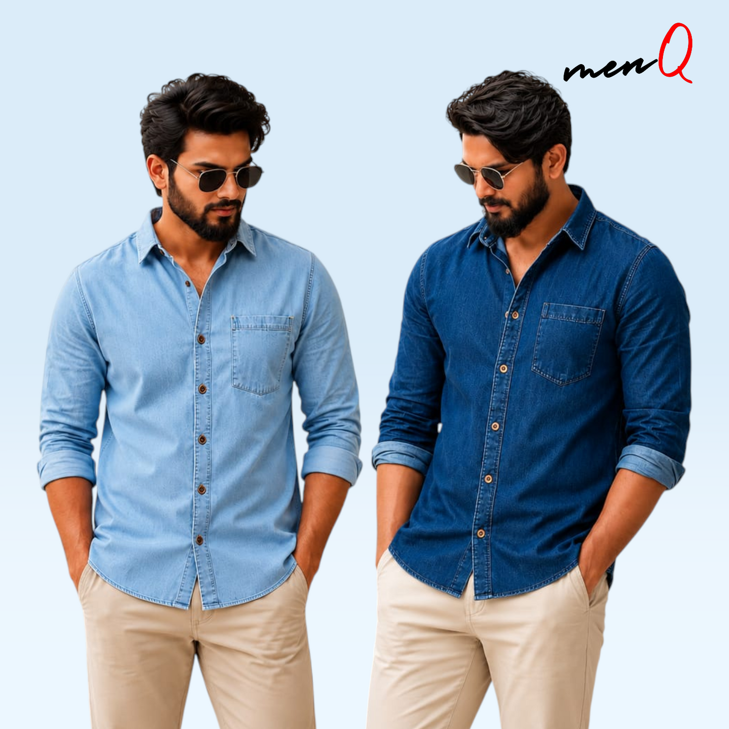 Summer-Wash Denim Shirt