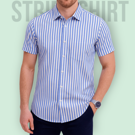 Stripe Half Sleeve Shirt
