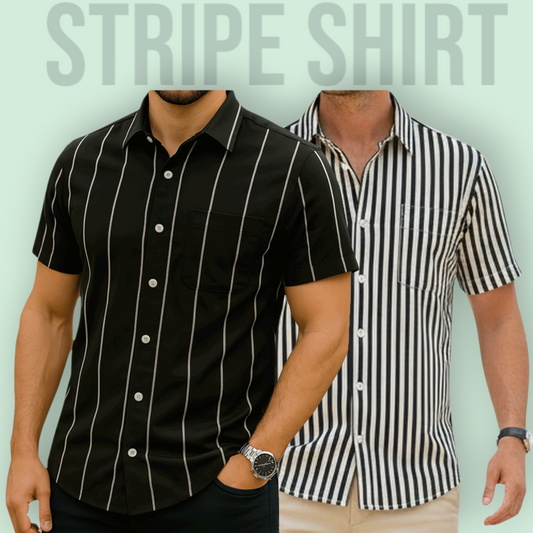 Stripe Half Sleeve Shirt