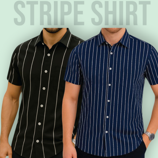 Stripe Half Sleeve Shirt