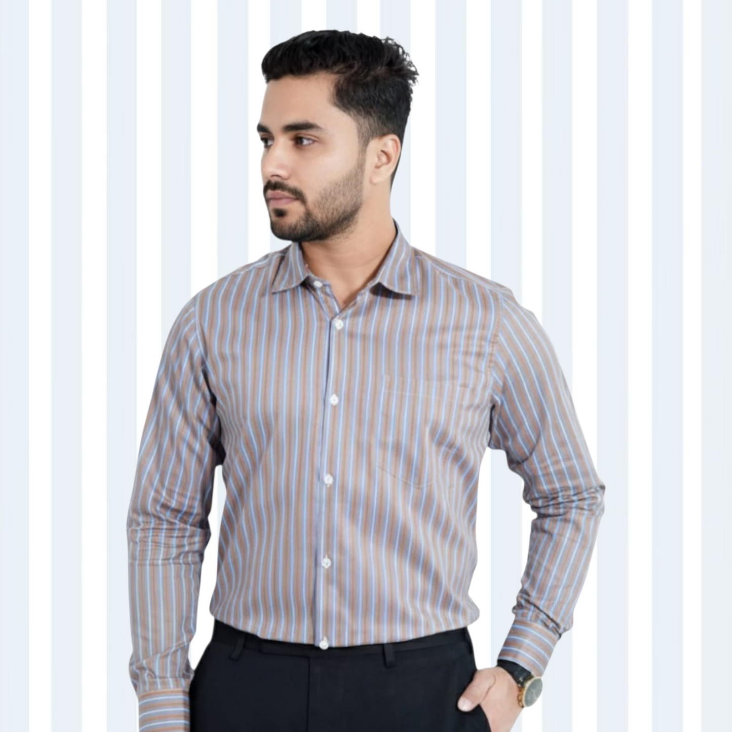Stripe Full Sleeve Shirt