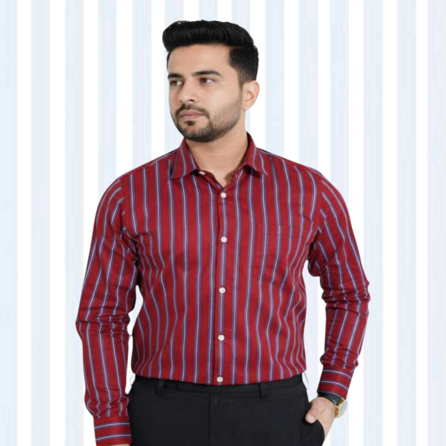 Stripe Full Sleeve Shirt