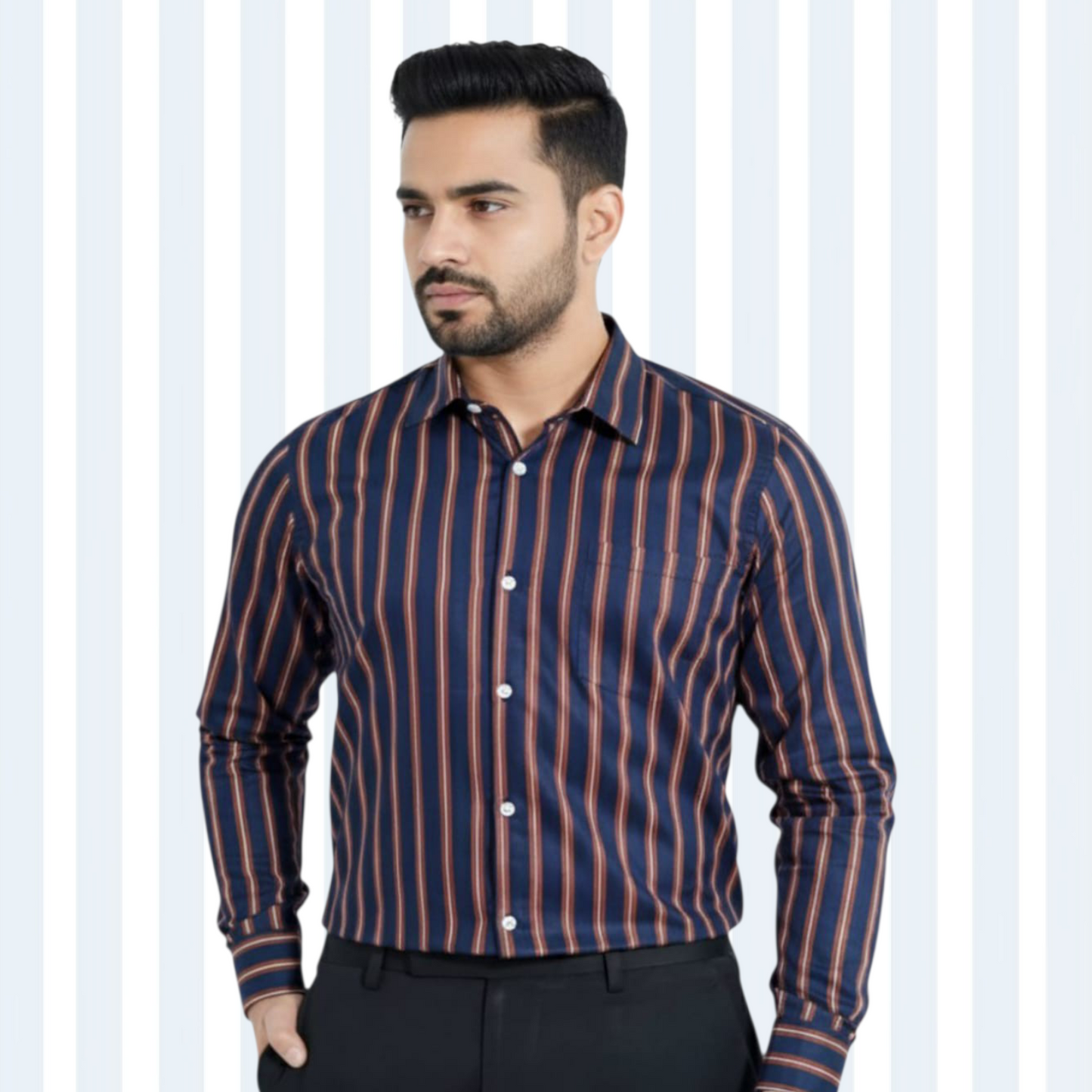 Stripe Full Sleeve Shirt