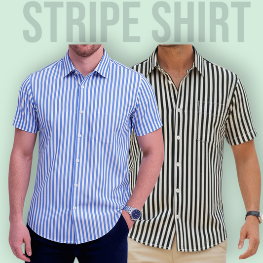 Stripe Half Sleeve Shirt